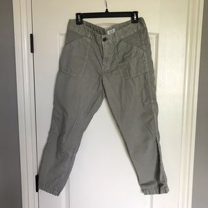 Madewell Green Campstitich Souch Fatigue Pants